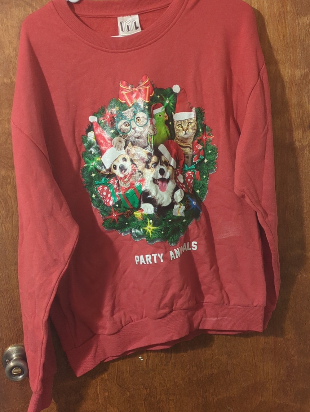 Party Animals Red Crewneck Sweatshirt